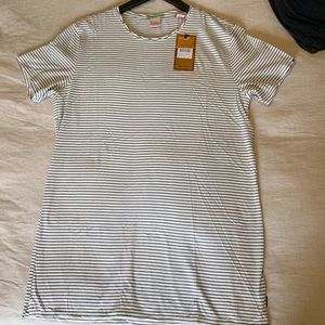 Scotch & Soda short-sleeve striped long fit tee